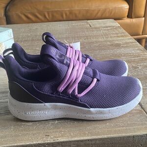 Adidas Purple Sneakers with Pink Accents